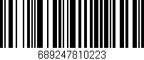 Código de barras (EAN, GTIN, SKU, ISBN): '689247810223'