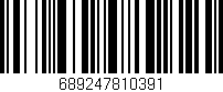 Código de barras (EAN, GTIN, SKU, ISBN): '689247810391'