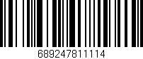 Código de barras (EAN, GTIN, SKU, ISBN): '689247811114'