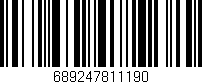 Código de barras (EAN, GTIN, SKU, ISBN): '689247811190'