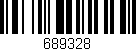 Código de barras (EAN, GTIN, SKU, ISBN): '689328'