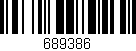 Código de barras (EAN, GTIN, SKU, ISBN): '689386'