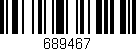Código de barras (EAN, GTIN, SKU, ISBN): '689467'
