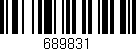 Código de barras (EAN, GTIN, SKU, ISBN): '689831'