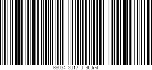 Código de barras (EAN, GTIN, SKU, ISBN): '68994_3017_0_800ml'