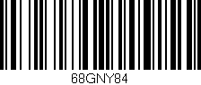 Código de barras (EAN, GTIN, SKU, ISBN): '68GNY84'