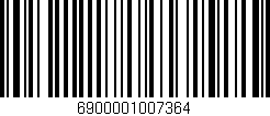 Código de barras (EAN, GTIN, SKU, ISBN): '6900001007364'