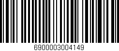 Código de barras (EAN, GTIN, SKU, ISBN): '6900003004149'