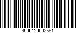 Código de barras (EAN, GTIN, SKU, ISBN): '6900120002561'
