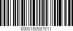 Código de barras (EAN, GTIN, SKU, ISBN): '6900160587011'