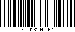 Código de barras (EAN, GTIN, SKU, ISBN): '6900262340057'
