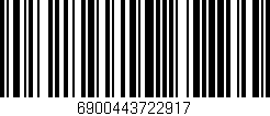 Código de barras (EAN, GTIN, SKU, ISBN): '6900443722917'