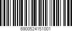 Código de barras (EAN, GTIN, SKU, ISBN): '6900524151001'