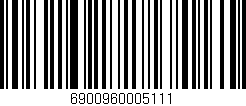 Código de barras (EAN, GTIN, SKU, ISBN): '6900960005111'