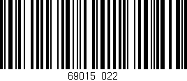 Código de barras (EAN, GTIN, SKU, ISBN): '69015/022'