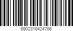 Código de barras (EAN, GTIN, SKU, ISBN): '6902316424706'