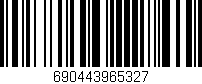Código de barras (EAN, GTIN, SKU, ISBN): '690443965327'