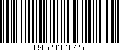 Código de barras (EAN, GTIN, SKU, ISBN): '6905201010725'
