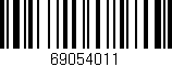 Código de barras (EAN, GTIN, SKU, ISBN): '69054011'