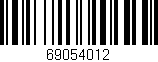 Código de barras (EAN, GTIN, SKU, ISBN): '69054012'