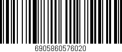 Código de barras (EAN, GTIN, SKU, ISBN): '6905860576020'