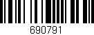 Código de barras (EAN, GTIN, SKU, ISBN): '690791'