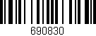 Código de barras (EAN, GTIN, SKU, ISBN): '690830'