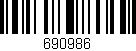 Código de barras (EAN, GTIN, SKU, ISBN): '690986'