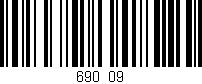 Código de barras (EAN, GTIN, SKU, ISBN): '690/09'