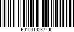Código de barras (EAN, GTIN, SKU, ISBN): '6910818267790'