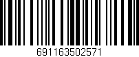 Código de barras (EAN, GTIN, SKU, ISBN): '691163502571'