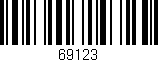 Código de barras (EAN, GTIN, SKU, ISBN): '69123'