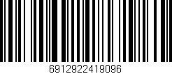 Código de barras (EAN, GTIN, SKU, ISBN): '6912922419096'
