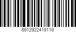 Código de barras (EAN, GTIN, SKU, ISBN): '6912922419119'