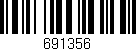 Código de barras (EAN, GTIN, SKU, ISBN): '691356'