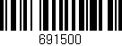 Código de barras (EAN, GTIN, SKU, ISBN): '691500'