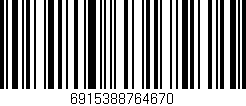 Código de barras (EAN, GTIN, SKU, ISBN): '6915388764670'