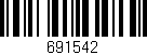 Código de barras (EAN, GTIN, SKU, ISBN): '691542'