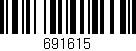 Código de barras (EAN, GTIN, SKU, ISBN): '691615'