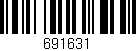 Código de barras (EAN, GTIN, SKU, ISBN): '691631'
