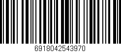 Código de barras (EAN, GTIN, SKU, ISBN): '6918042543970'