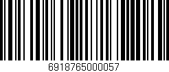 Código de barras (EAN, GTIN, SKU, ISBN): '6918765000057'