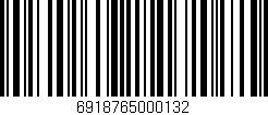 Código de barras (EAN, GTIN, SKU, ISBN): '6918765000132'