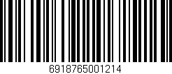 Código de barras (EAN, GTIN, SKU, ISBN): '6918765001214'