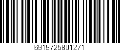 Código de barras (EAN, GTIN, SKU, ISBN): '6919725801271'