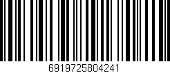 Código de barras (EAN, GTIN, SKU, ISBN): '6919725804241'