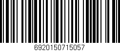 Código de barras (EAN, GTIN, SKU, ISBN): '6920150715057'