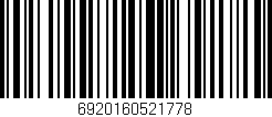 Código de barras (EAN, GTIN, SKU, ISBN): '6920160521778'