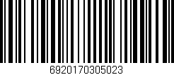Código de barras (EAN, GTIN, SKU, ISBN): '6920170305023'