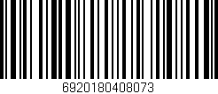Código de barras (EAN, GTIN, SKU, ISBN): '6920180408073'